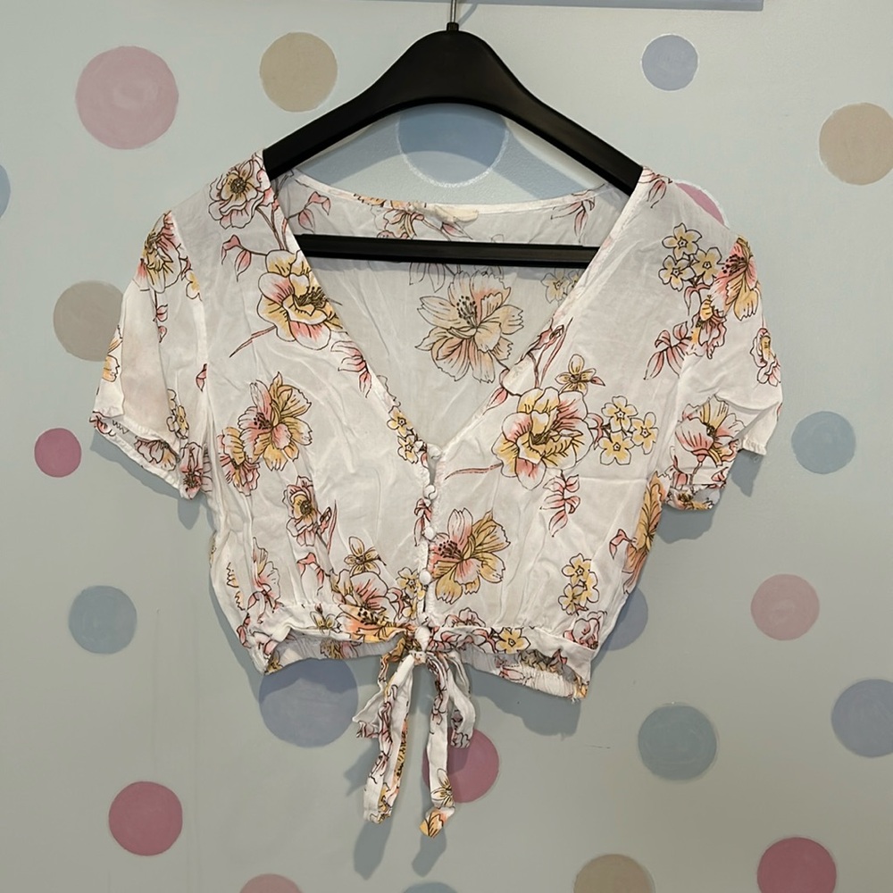 Flower crop top